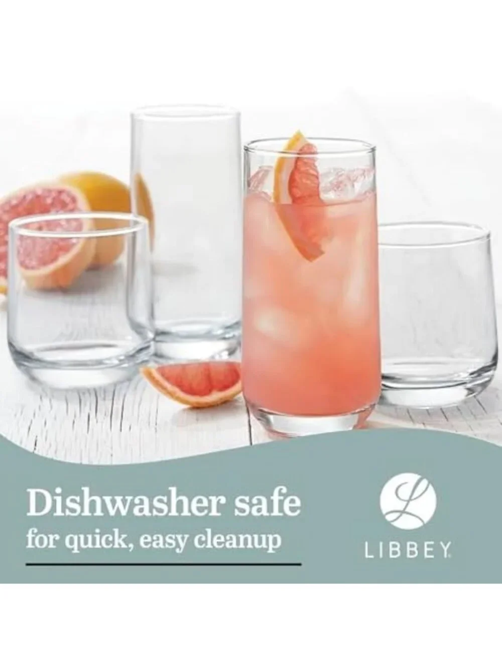 Set of 16 Clear Glass Tumblers & Rocks Drinking Glasses - Perfect for